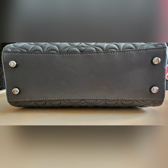 Coach Gray Mini Darcie With Matching Wallet - Picture 6 of 6